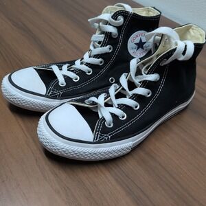 Converse Chuck Taylor All Star Hi top Black White Womens Shoe Sz 3